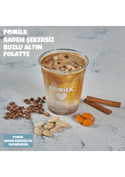 Badem Sütü 200 Ml X10 Glutensiz Bitkisel Bazlı Laktozsuz Vegan Şekersiz