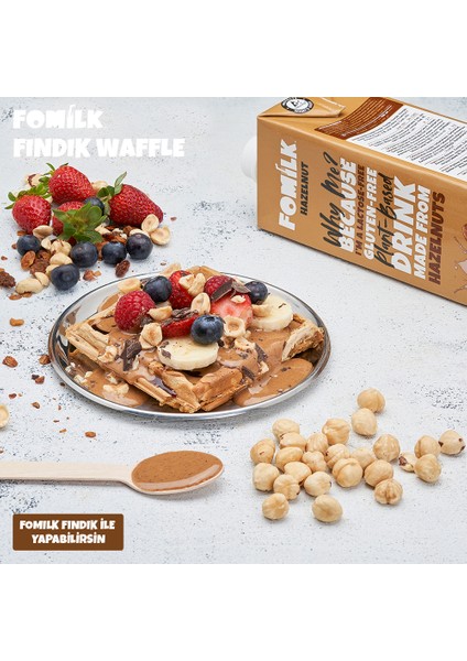 Fındık Sütü 200 Ml X5 Glutensiz Bitkisel Bazlı Laktozsuz Vegan