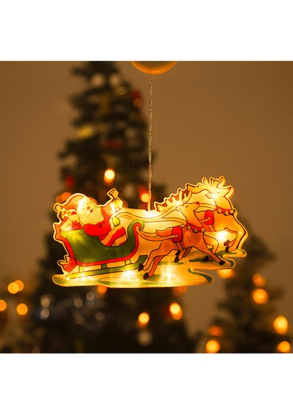 Vantuz Kancalı Noel Pencere Asma Işıkları (Yurt Dışından)