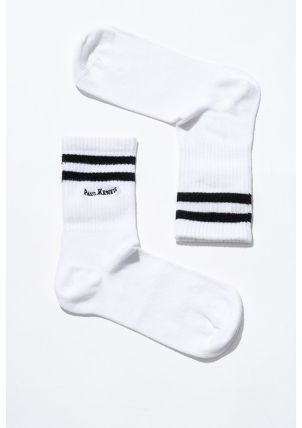 Motley Socks Unisex Nakışlı Uzun Tenis Çorap - Zebra