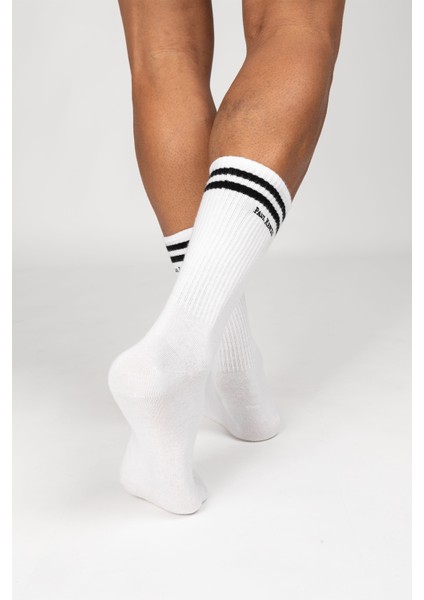 Motley Socks Unisex Nakışlı Uzun Tenis Çorap - Zebra