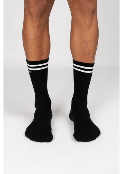 Motley Socks Unisex Nakışlı Uzun Tenis Çorap - Shadow
