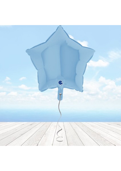 Yıldız Folyo Balon, 45 cm - Mavi