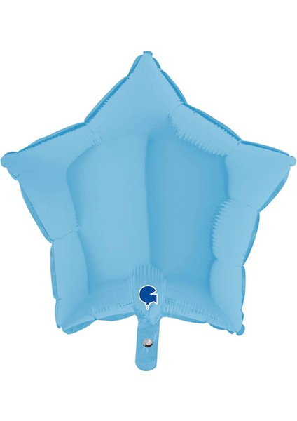 Yıldız Folyo Balon, 45 cm - Mavi