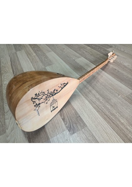 Bağlama Özel Desenli Tam Set Uzun Sap Saz