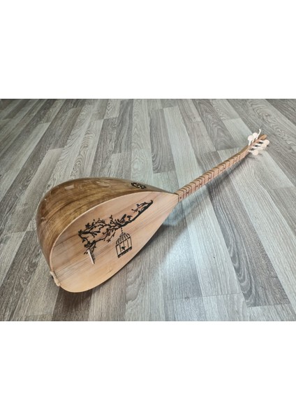 Bağlama Özel Desenli Tam Set Uzun Sap Saz