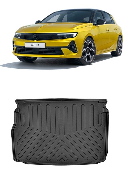 Opel Astra L Üst Konum 2022 Sonrası 3D Bagaj Havuzu