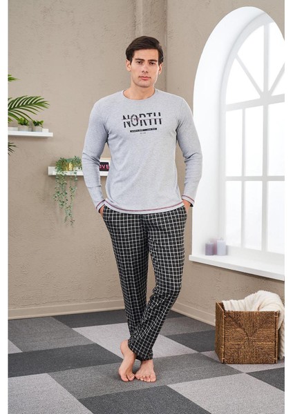 23712 Erkek Baskılı Pijama Takım