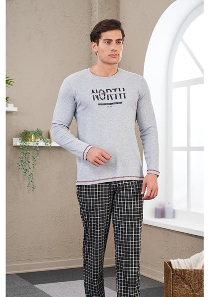 23712 Erkek Baskılı Pijama Takım
