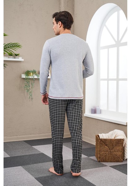 23712 Erkek Baskılı Pijama Takım