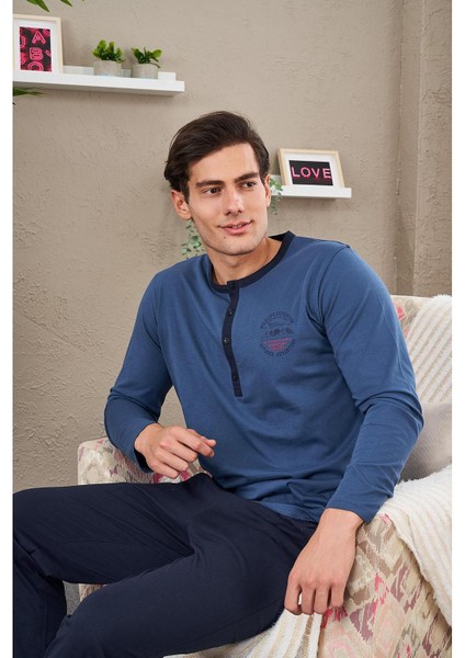 23708 Erkek Patlı Pijama Takım