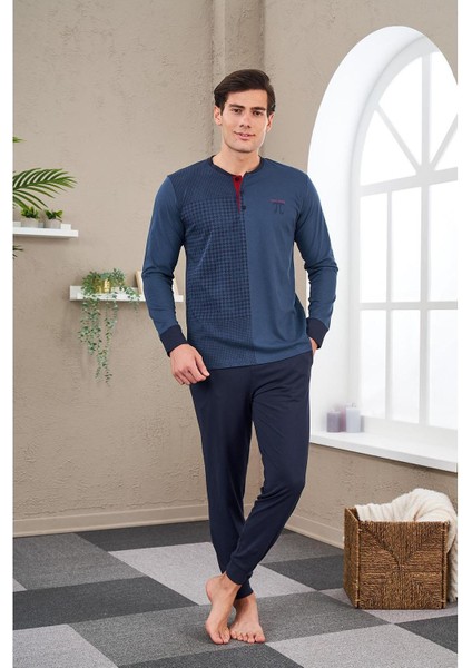 23706 Erkek Patlı Baskılı Pijama Takım