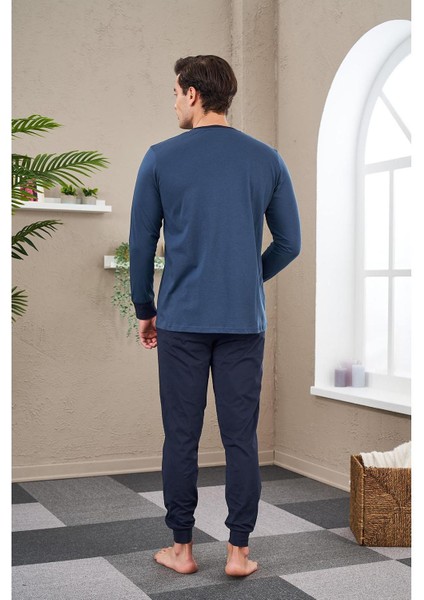 23706 Erkek Patlı Baskılı Pijama Takım