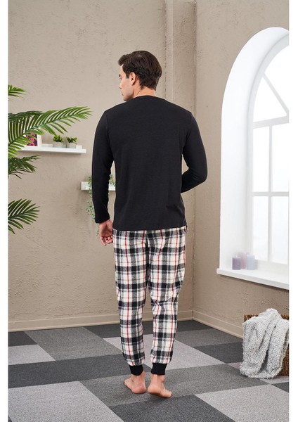 23702 Erkek Baskılı Pijama Takım