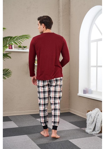 23702 Erkek Baskılı Pijama Takım