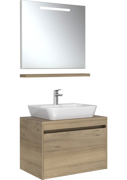 Idea 2.0 80 Cm Pasifik A Tek Çekmeceli Banyo Dolabı Takımı