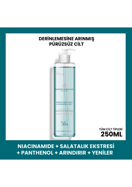 Niacinamide Ve Salatalık Özlü Arındırıcı Yüz Temizleme Ve Yüz Yıkama Jeli 250ml