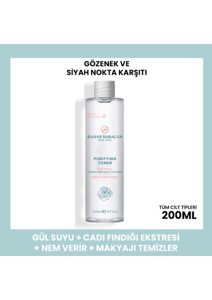 Arındırıcı Tonik 200 ml Tüm Cilt Tipleri İçin Etkili Arındırıcı ve Sıkılaştırıcı