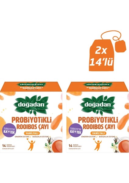 Probiyotikli Rooibos Çayı Vanilyalı 14 Poşet