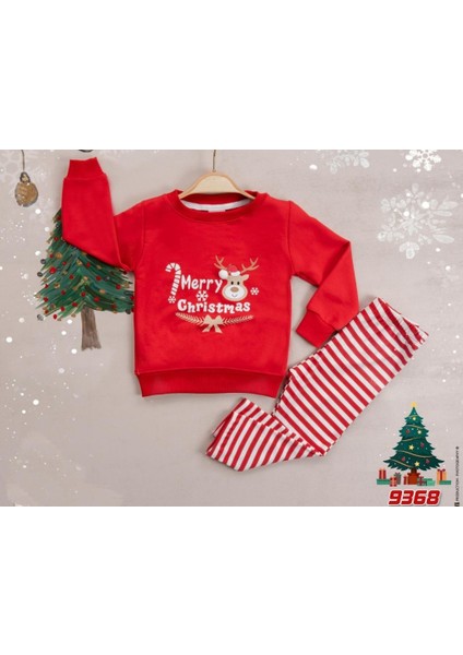 Merry Christmas Yazılı Unisex Çocuk Yılbaşı Ikili Takım