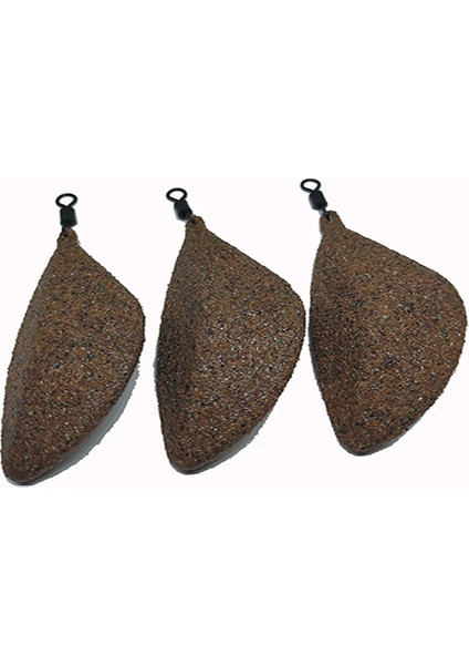 Kaplama Midye Tipi Olta Kurşunu Toprak 90 gr (3 Adet)