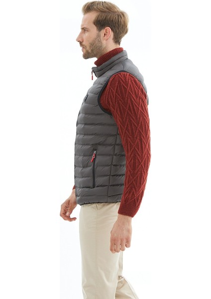 Erkek Slim Fit Şişme Yelek Antrasit - 305DNGR modelleri