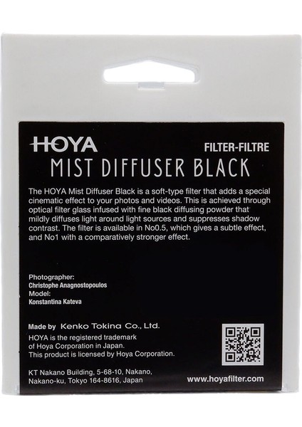 82MM Mist Diffuser Black No. 1 Filtre
