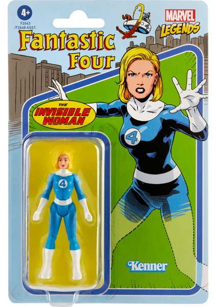 Legends Retro 375 Collection Invisible Woman Aksiyon Figürü