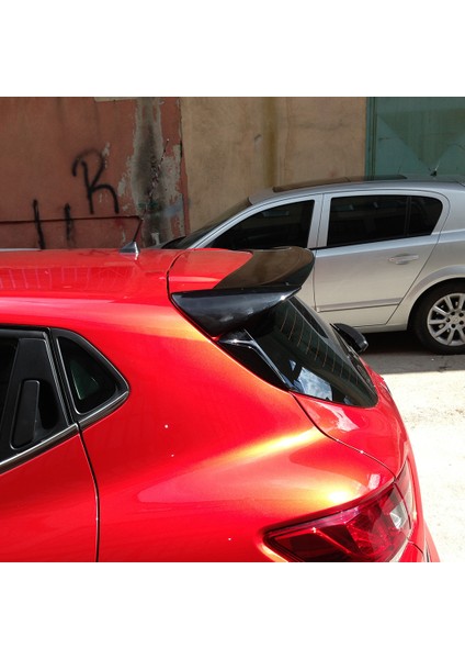 (Boyasız) Renault Clio 4 Hb Spoiler Cam Üstü 2012-2018 Arası Uyumludur