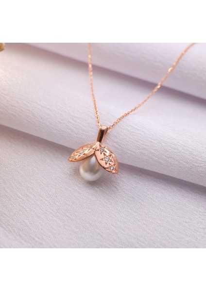 925 Ayar Gümüş İnci Yuvası Kolye
