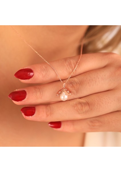 925 Ayar Gümüş İnci Yuvası Kolye fiyatları