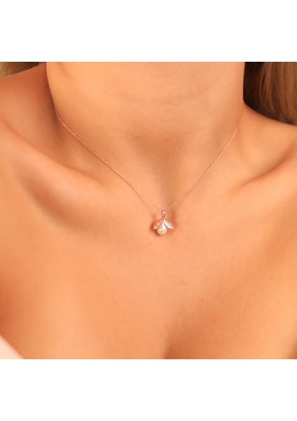 925 Ayar Gümüş İnci Yuvası Kolye modelleri