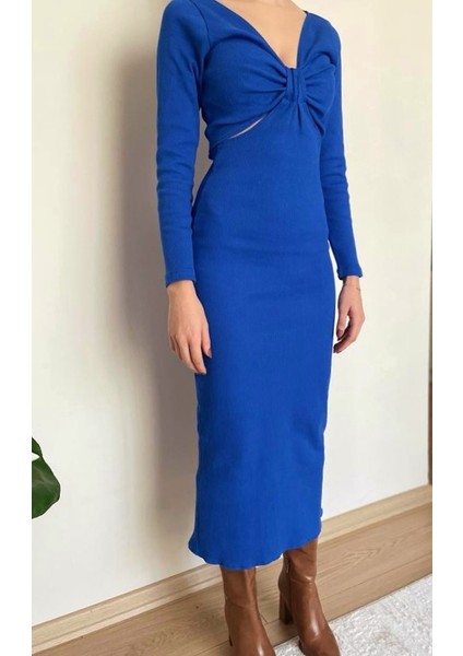 Cutout Midi Elbise