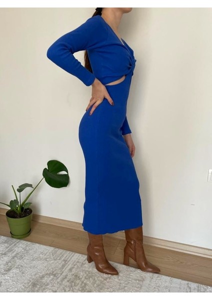 Cutout Midi Elbise