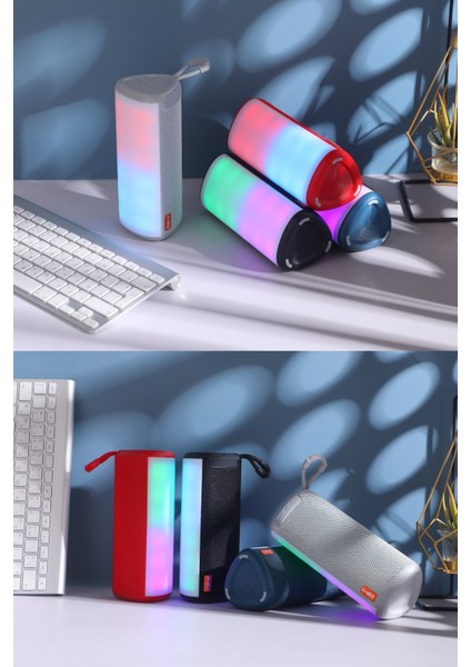 Bluetooth Hoparlör Kablosuz Hoparlör Ses Bombası Extre Bass Yüksek Ses Ritim LED Işık Aux USB modelleri