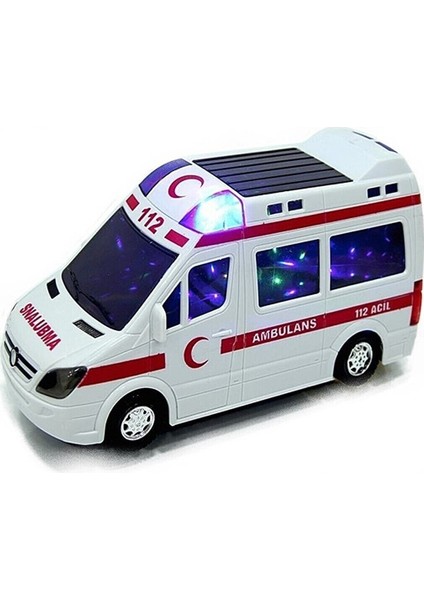Oyuncak Ambulans Araba Sesli Işıklı
