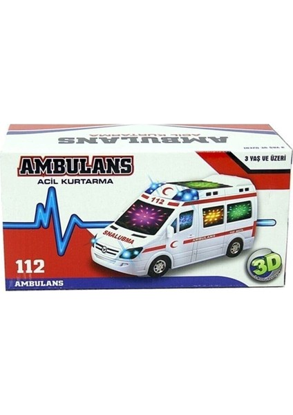 Oyuncak Ambulans Araba Sesli Işıklı