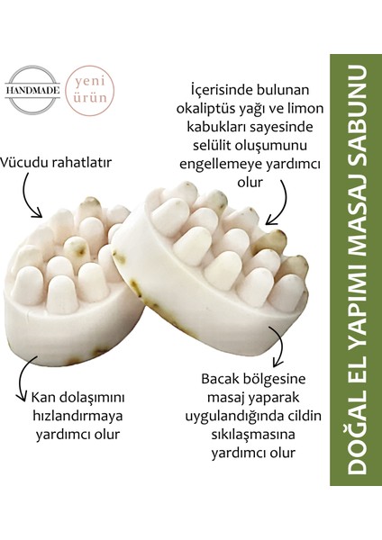 Doğal El Yapımı Masaj Sabunu 120 Gram