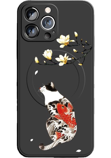 Apple IPHONE13 Çin Tarzı Kapsamlı Koruma Silikon Manyetik Cep Telefonu Kılıfı (Yurt Dışından)