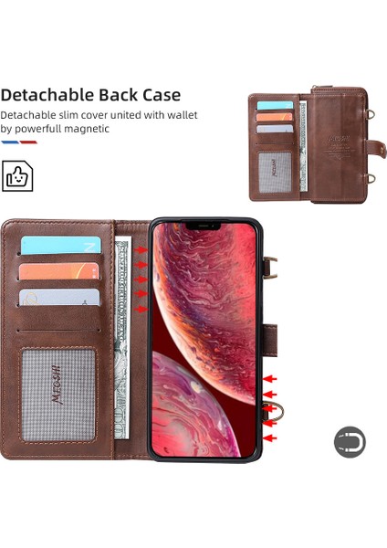 Apple iPhone 11 Çok Fonksiyonlu Cüzdan Telefon Kılıfı (Yurt Dışından) fiyatları