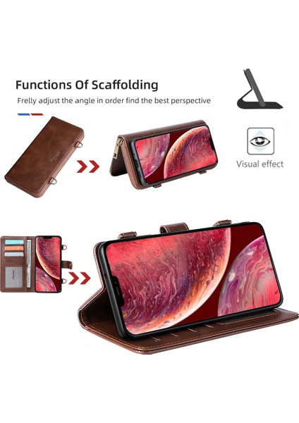 Apple iPhone 11 Çok Fonksiyonlu Cüzdan Telefon Kılıfı (Yurt Dışından) indirimleri