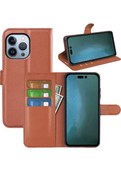 Apple iPhone 13 Pu Flip Cover Çok Yönlü Koruma Çok Fonksiyonlu Telefon Kılıfı (Yurt Dışından) fiyatları