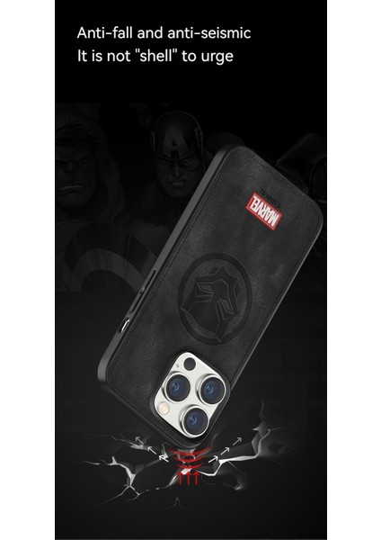 Apple IPHONE14 Marvel Black Panther Tam Koruma Darbeye Dayanıklı Telefon Kılıfı (Yurt Dışından) fırsatları