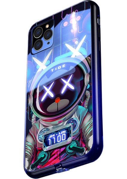 Apple IPHONE11 Sesle Etkinleştirilen Çağrı Işığı Yayan Güvenlik Koruması Telefon Kılıfı (Yurt Dışından)