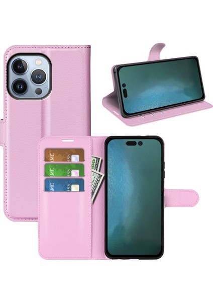 Apple iPhone 14 Pu Flip Cover Çok Yönlü Koruma Çok Fonksiyonlu Telefon Kılıfı (Yurt Dışından) fiyatları