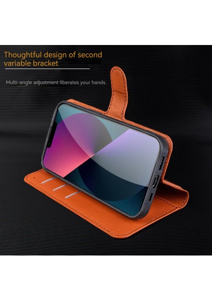 Apple iPhone 13 Pu Flip Cover Çok Yönlü Koruma Çok Fonksiyonlu Telefon Kılıfı (Yurt Dışından) modelleri