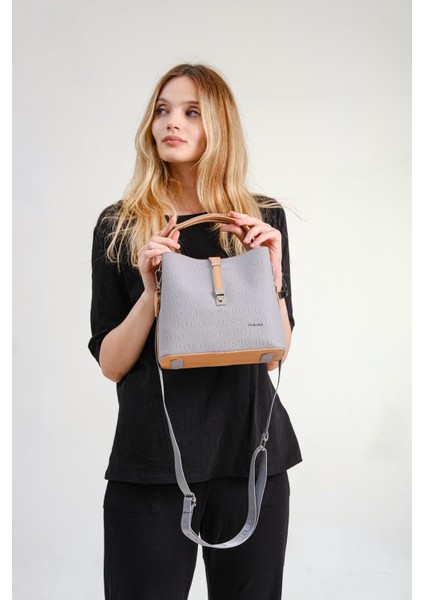 Baskı Desenli Özel Seri Çanta Cüzdan Kombini 4002-GD fiyatları