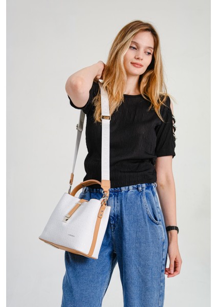 Baskı Desenli Özel Seri Çanta Cüzdan Kombini 4002-GD fırsatları