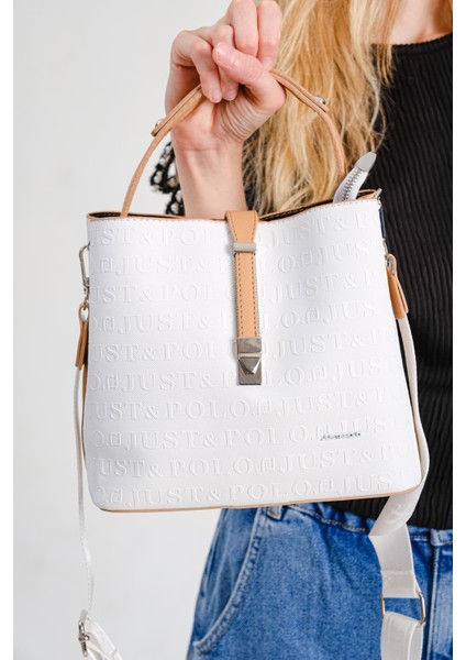 Baskı Desenli Özel Seri Çanta Cüzdan Kombini 4002-GD indirimleri