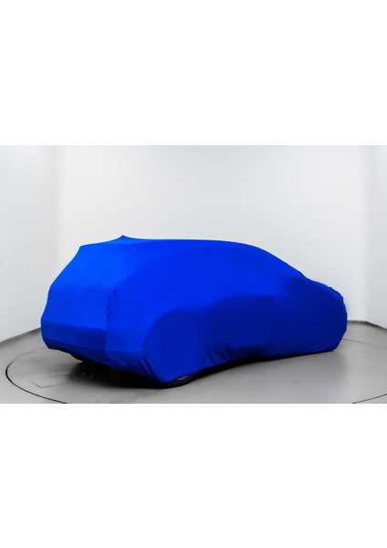 Hyundai I20 Coupe (2015-2018) Mavi Otomobil Kumaş Logolu Penye Oto Örtüsü